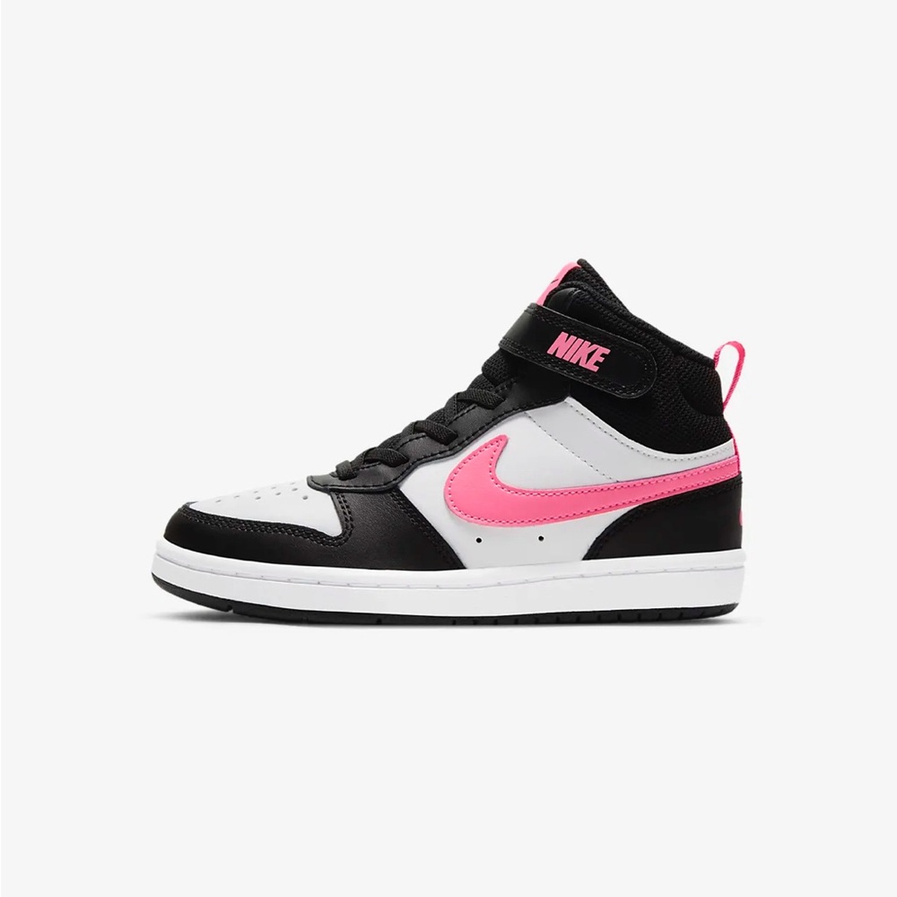 Nike Court Borough Mid 2
Big Kids' Shoes size US 6Y black/white/hot pink unisex